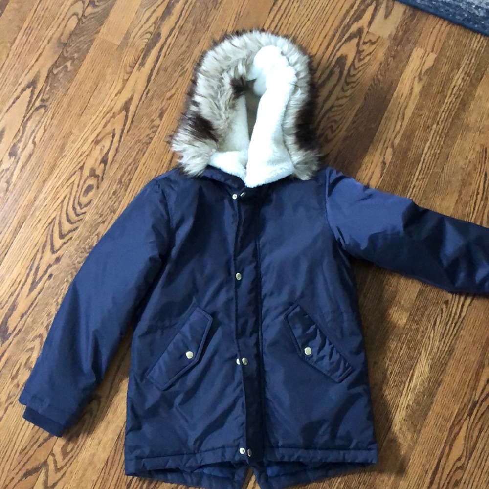 Crewcuts parka!  Navy blue.  Super wam!!  Size 12